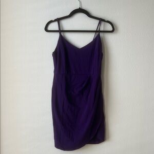 Elegant Purple Mini Dress